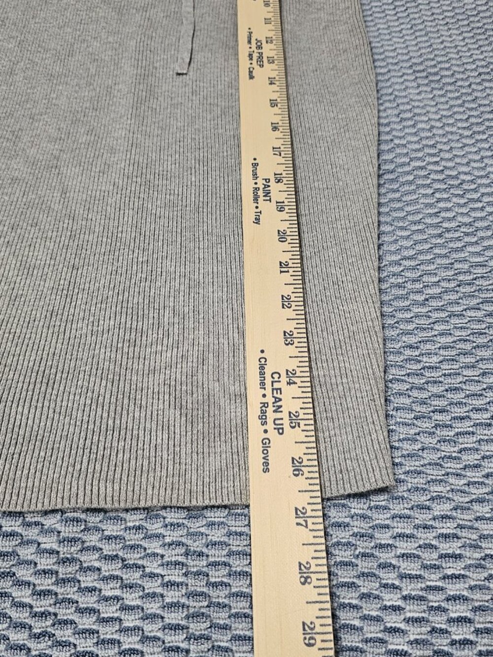 NEW Forever 21 Ribbed Knit Midi Skirt in Heather Grey - Side Medium - Picture 6 of 6